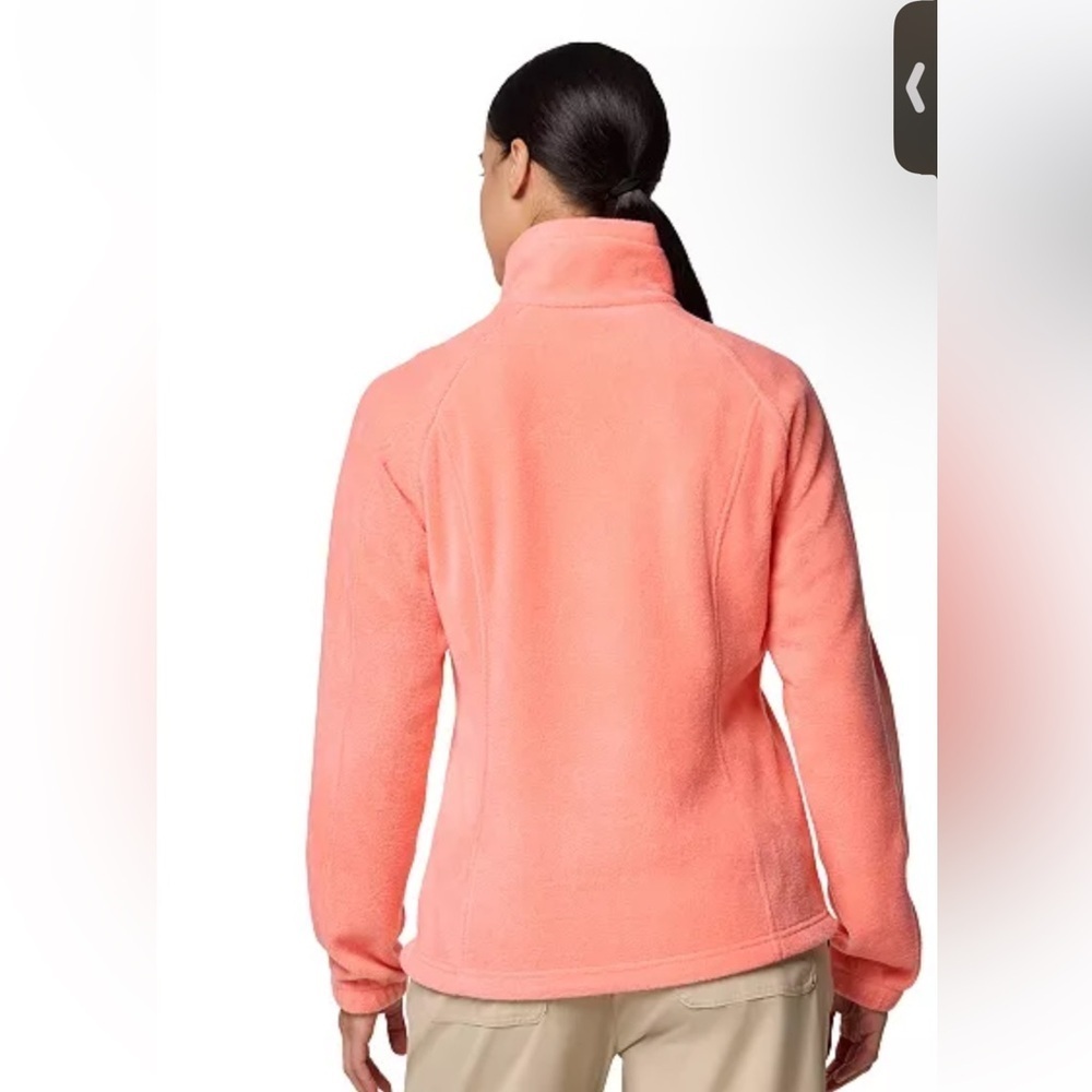Columbia Women's Bright Coral Teddy Jacket Size L - Picture 4 of 5